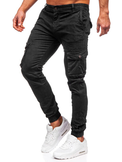 Herr Cargo-joggers Svart Bolf JM5502