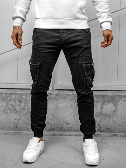 Herr Cargo-joggers Svart Bolf JM5502A