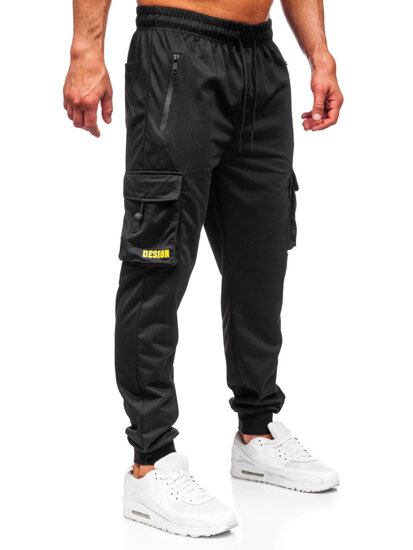 Herr Cargo-joggers Svart Bolf JX6363