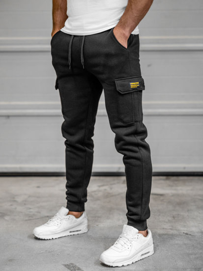 Herr Cargo-joggers Svart Bolf JX8709B