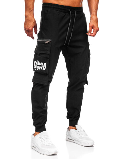 Herr Cargo-joggers Svart Bolf K12