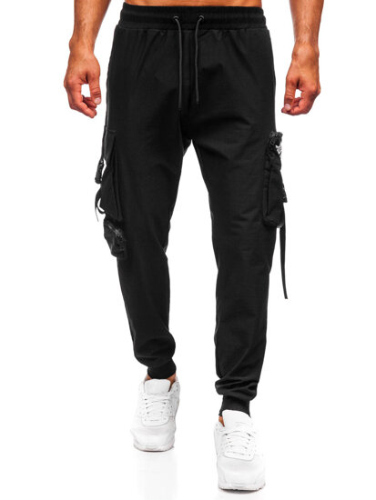 Herr Cargo-joggers Svart Bolf K15