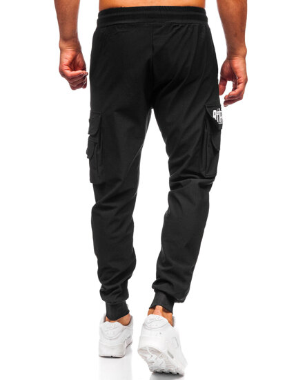 Herr Cargo-joggers Svart Bolf K16