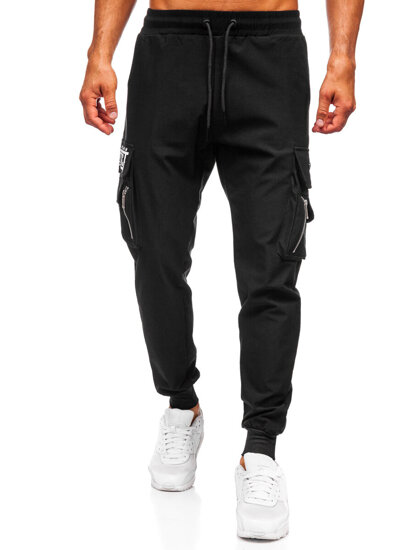 Herr Cargo-joggers Svart Bolf K16