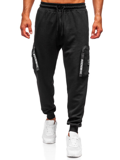 Herr Cargo-joggers Svart Bolf K18