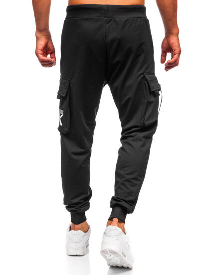 Herr Cargo-joggers Svart Bolf K19