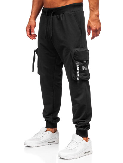 Herr Cargo-joggers Svart Bolf K20