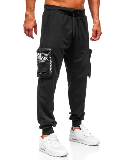 Herr Cargo-joggers Svart Bolf K20