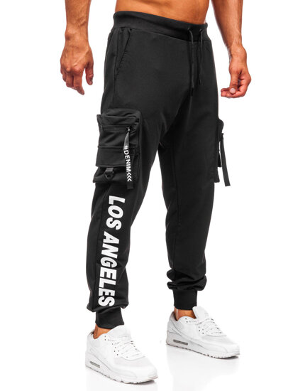 Herr Cargo-joggers Svart Bolf K21