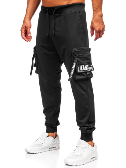 Herr Cargo-joggers Svart Bolf K21