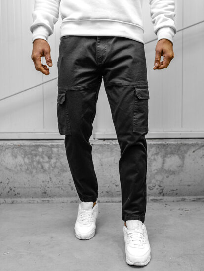 Herr Cargo-joggers Svart Bolf S201A