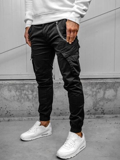 Herr Cargo-joggers Svart Bolf SK850A