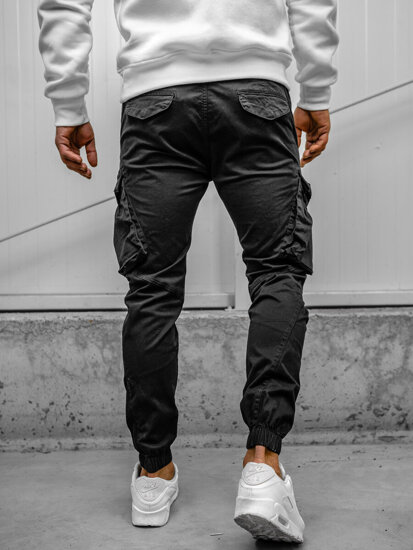 Herr Cargo-joggers Svart Bolf SK850A