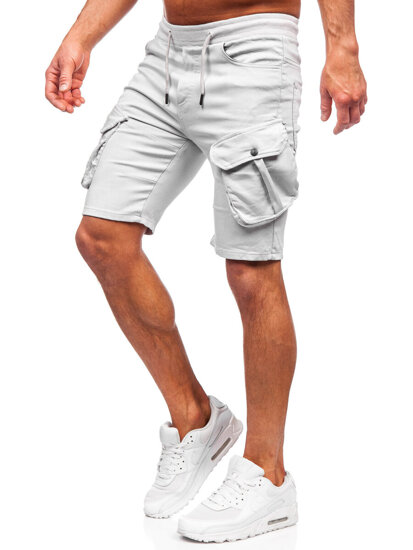 Herr Cargo-shorts Ljusgrå Bolf 384K