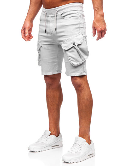 Herr Cargo-shorts Ljusgrå Bolf 384K