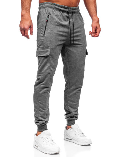 Herr Cargo-sweatpants Antrazitgrå Bolf JX5061