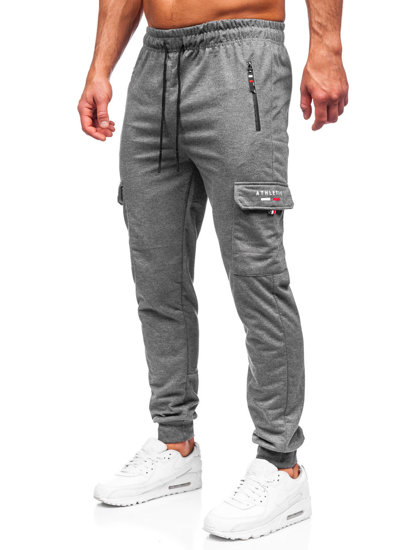 Herr Cargo-sweatpants Antrazitgrå Bolf JX5065