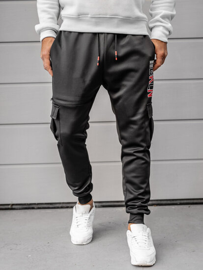 Herr Cargo-sweatpants Svart Bolf K10287A