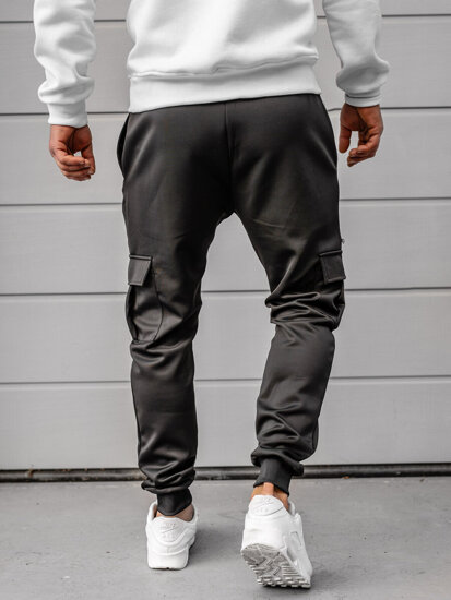 Herr Cargo-sweatpants Svart Bolf K10287A