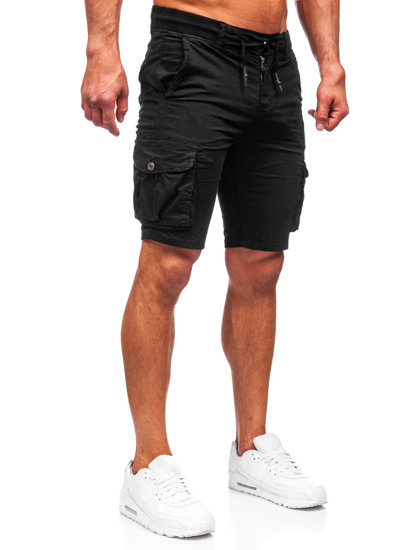 Herr Cargoshorts Svart Bolf BB70010