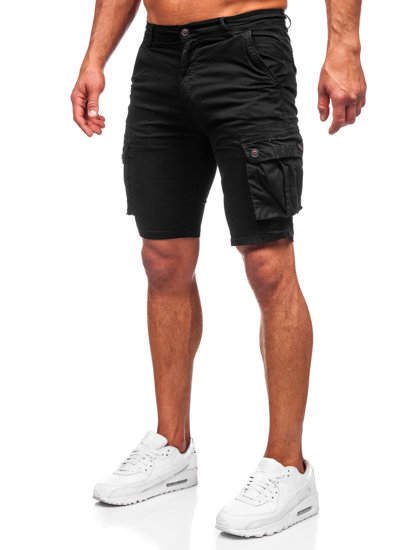 Herr Cargoshorts Svart Bolf BB70012