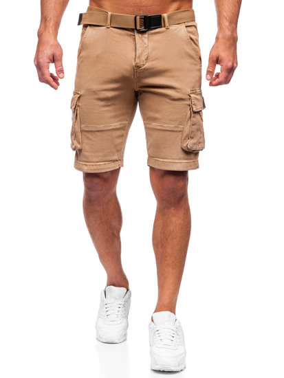 Herr Cargoshorts med bälte Kamel Bolf MP0109K