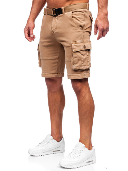 Herr Cargoshorts med bälte Kamel Bolf MP0109K