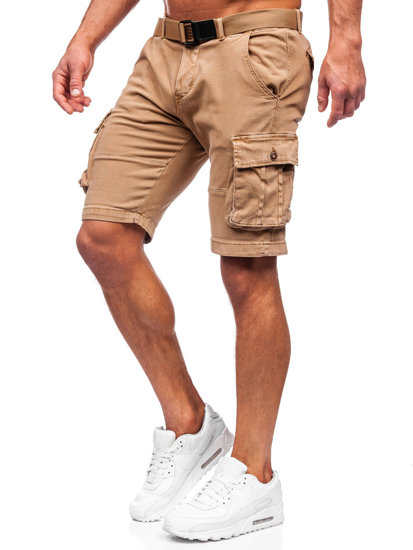 Herr Cargoshorts med bälte Kamel Bolf MP0109K