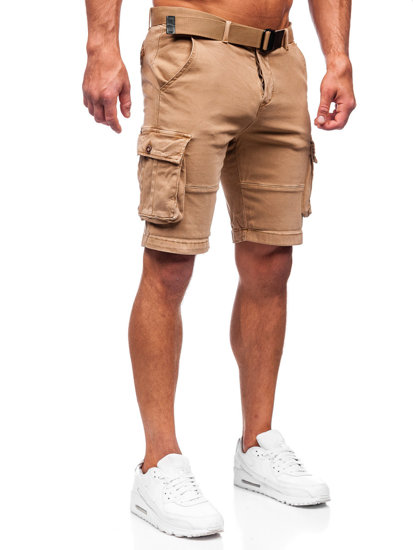 Herr Cargoshorts med bälte Kamel Bolf MP0109K