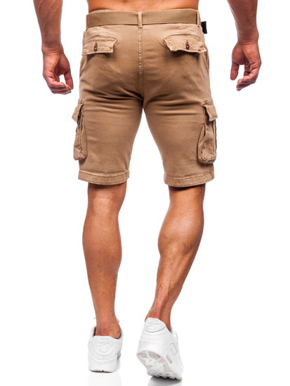 Herr Cargoshorts med bälte Kamel Bolf MP0109K