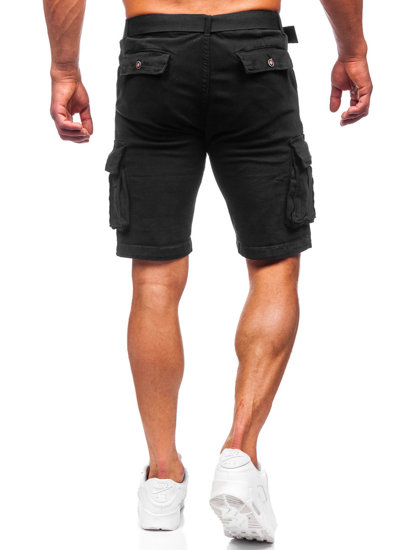 Herr Cargoshorts med bälte Svart Bolf MP0109NA