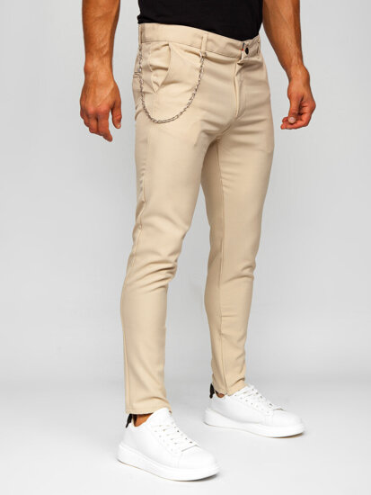 Herr Chino Byxor Beige Bolf 0059