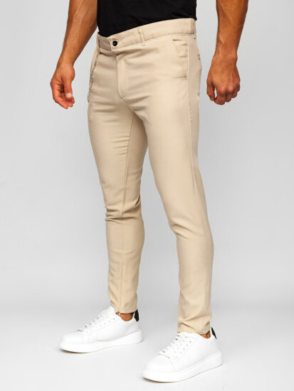 Herr Chino Byxor Beige Bolf 0059