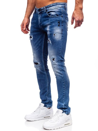 Herr Jeans Regular Fit Marinblå Bolf 4002