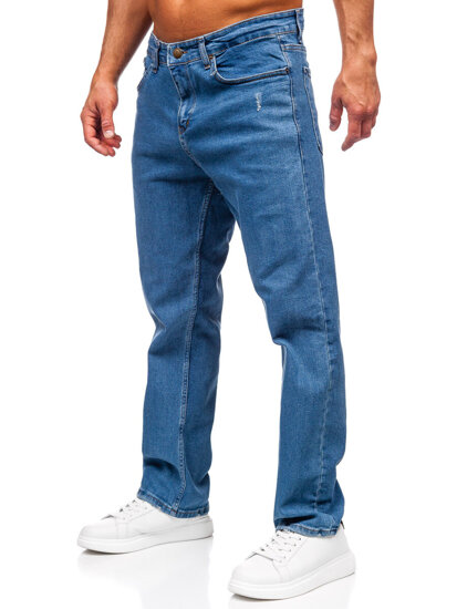 Herr Jeans Regular Fit Marinblå Bolf 5452