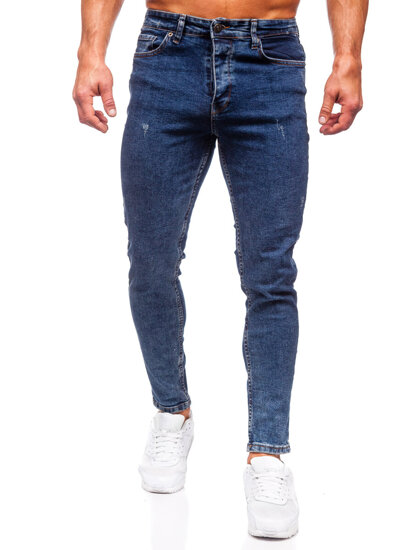 Herr Jeans Regular Fit Marinblå Bolf 6057