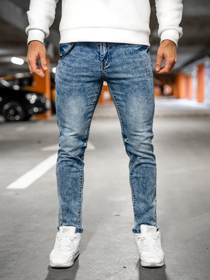 Herr Jeans Regular Fit Marinblå Bolf HY1050