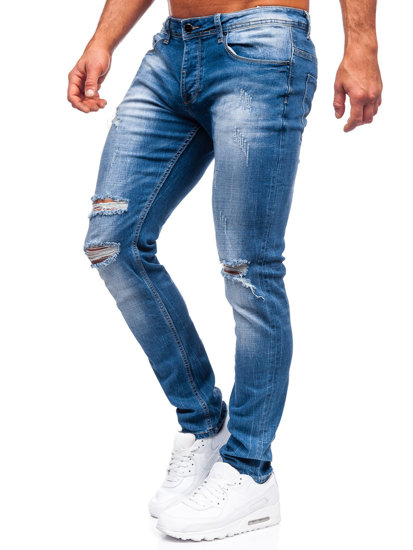 Herr Jeans Regular Fit Marinblå Bolf MP002BC