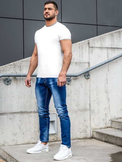 Herr Jeans Regular Fit Marinblå Bolf MP019B