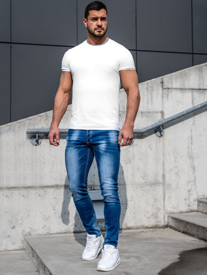 Herr Jeans Regular Fit Marinblå Bolf MP019BC