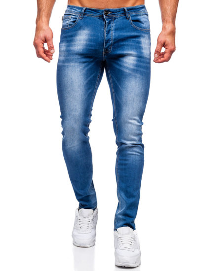 Herr Jeans Regular Fit Marinblå Bolf MP019BC