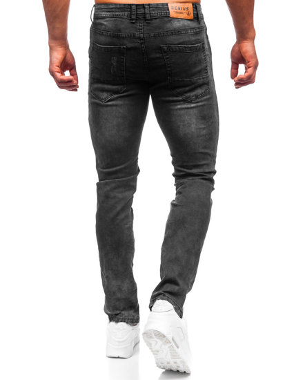 Herr Jeans Regular Fit Svart Bolf K10006-2