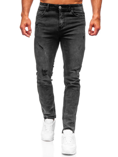 Herr Jeans Regular Fit Svart Bolf K10009-2