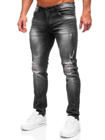 Herr Jeans Regular Fit Svart Bolf MP010N