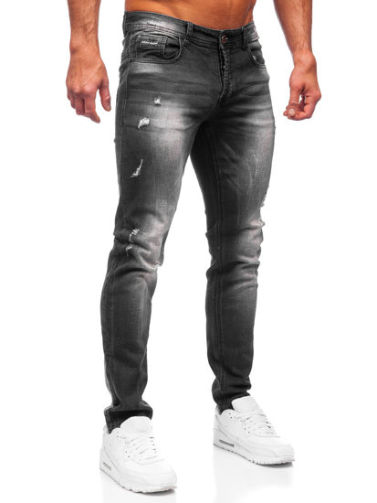 Herr Jeans Regular Fit Svart Bolf MP010N