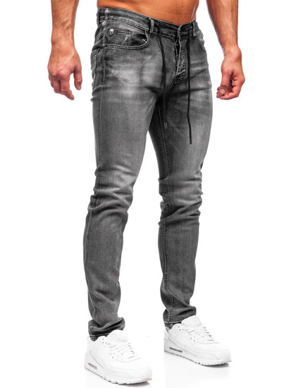 Herr Jeans Regular Fit Svart Bolf MP021G