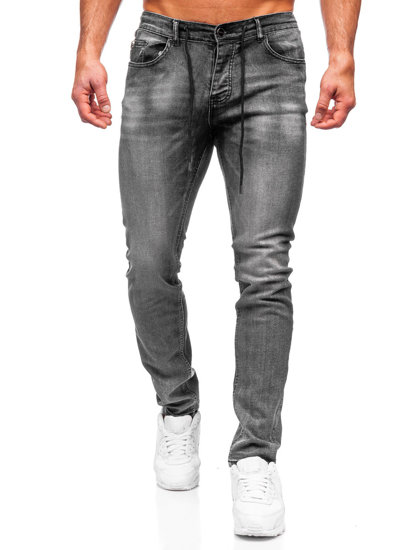 Herr Jeans Regular Fit Svart Bolf MP021G