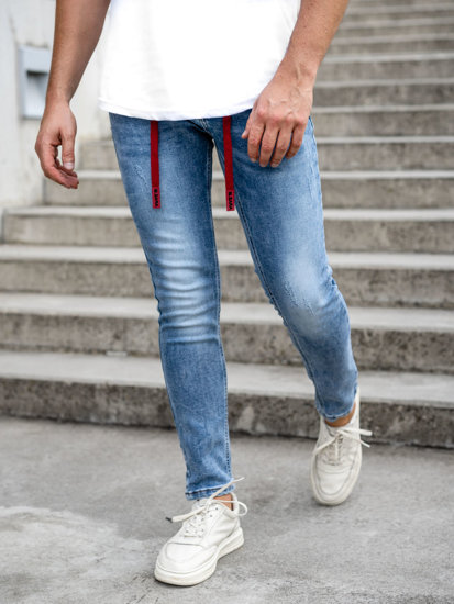 Herr Jeans Skinny Fit Blå Bolf KX555-1A