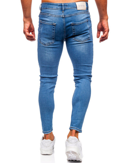 Herr Jeans Skinny Fit Marinblå Bolf 5828