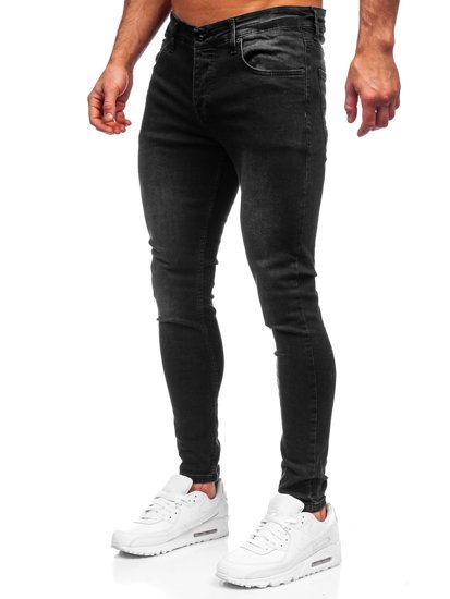 Herr Jeans Skinny Fit Svart Bolf R924